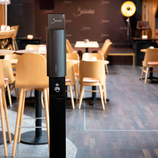 BJÖRK berøringsfri dispenser til flydende sæbe/desinfektion, hvid