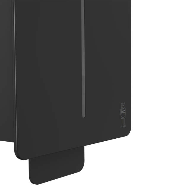 LOKI manual dispenser for soap/disinfectant, black