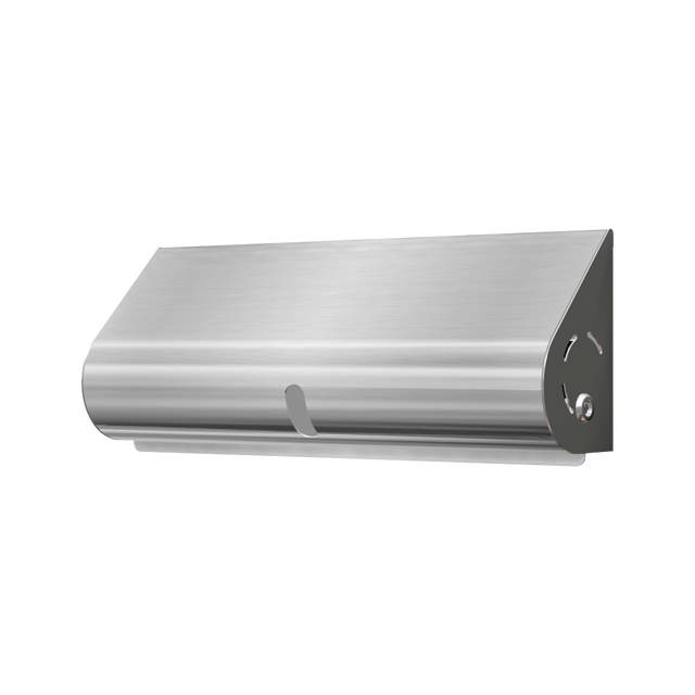 Papirrulleholder til puslebord, børstet rustfrit stål