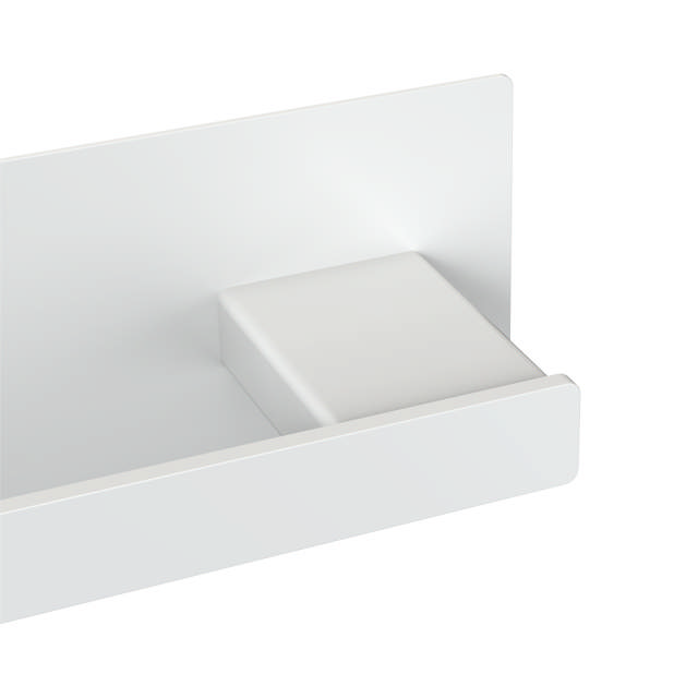 Toilet roll holder, left-oriented, white