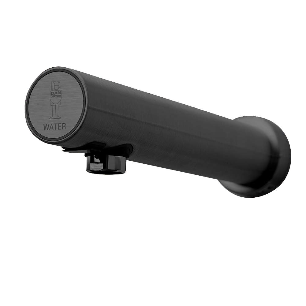 WATERTAP armatur, berøringsfri, montering i væg, sort